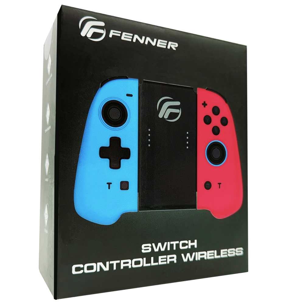 Switch Fenner Tech Controller Joycon Wireless BLU/RED