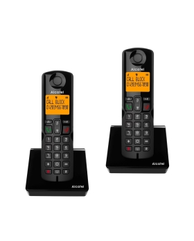 Telefono cordless alcatel s280 duo black