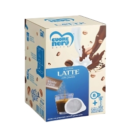 Cuore Nero Caffè I Gustosi 8 Cialde + 8 Bustine Solub. Latte