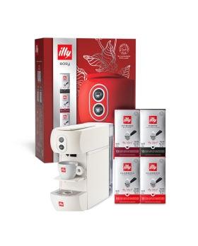 ILLY Macchina Da Caffe Acialde 44mm Easy Bianca + 72 Cialde