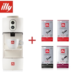 ILLY Macchina Da Caffe Acialde 44mm Easy Bianca + 72 Cialde