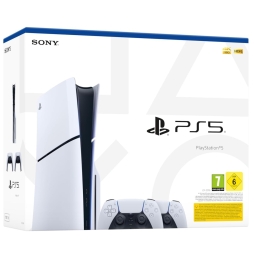 Ps5 Console 1tb Disco Standard Slim White + 2 Dualsense Ita