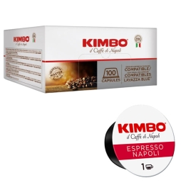 Kimbo Espresso Napoli 100 Capsule Compatibili Lavazza Blue