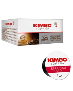 Kimbo Espresso Napoli 100 Capsule Compatibili Lavazza Blue