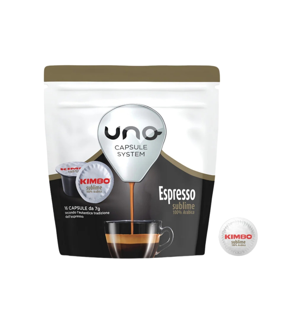 Kimbo Caffe' Confezioneda 16 Capsule Compat. Uno System Sublime