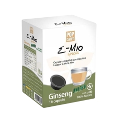 Pop Caffè E-mio Ginseng Amaro 16 Capsule Compatibili A Modo Mio