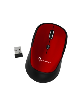 Techmade Mouse Wireless tm-xj35 Red
