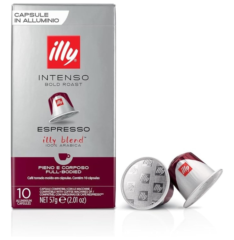 ILLY Intenso 10 Capsule In Alluminio Compatibili Nespresso