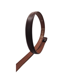 Ecoprice Cintura Cinta Uomo In Vera Pelle Made in Italy Cuoio Casual Classica Regolabile Marrone