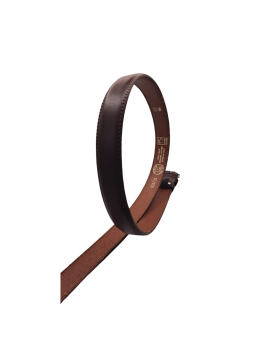 Ecoprice Cintura Cinta Uomo In Vera Pelle Made in Italy Cuoio Casual Classica Regolabile Marrone