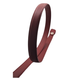 Ecoprice Cintura Cinta Donna In Vera Pelle Made in Italy Cuoio Casual Classica Regolabile Bordeaux