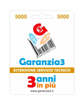 Garanzia 3 Estensione del Servizio Tecnico Fino a 5.000,00 Euro - Garanzia3