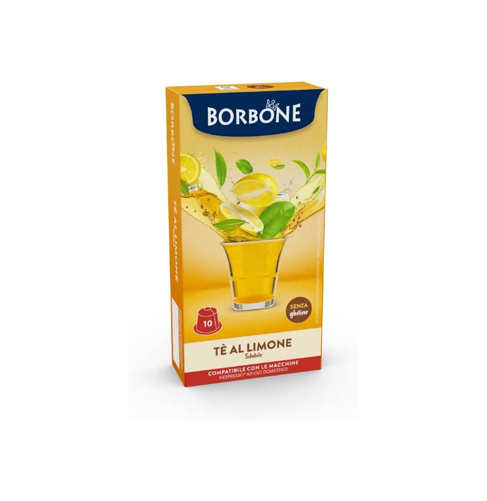 Caffe' Borbone Box Capsule Nespresso Infuso The al Limone