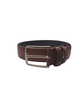 Ecoprice Cintura Cinta Uomo In Vera Pelle Made in Italy Cuoio Casual Classica Regolabile Marrone Chiara