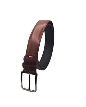 Ecoprice Cintura Cinta Uomo In Vera Pelle Made in Italy Cuoio Casual Classica Regolabile Marrone Chiara