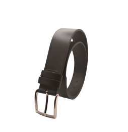 Ecoprice Cintura Cinta Uomo In Vera Pelle Made in Italy Cuoio Casual Classica Regolabile Marrone