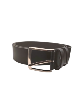 Ecoprice Cintura Cinta Uomo In Vera Pelle Made in Italy Cuoio Casual Classica Regolabile Marrone