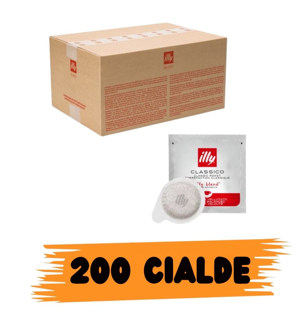 Illy Caffè Classico 200 Box Cialde 44mm