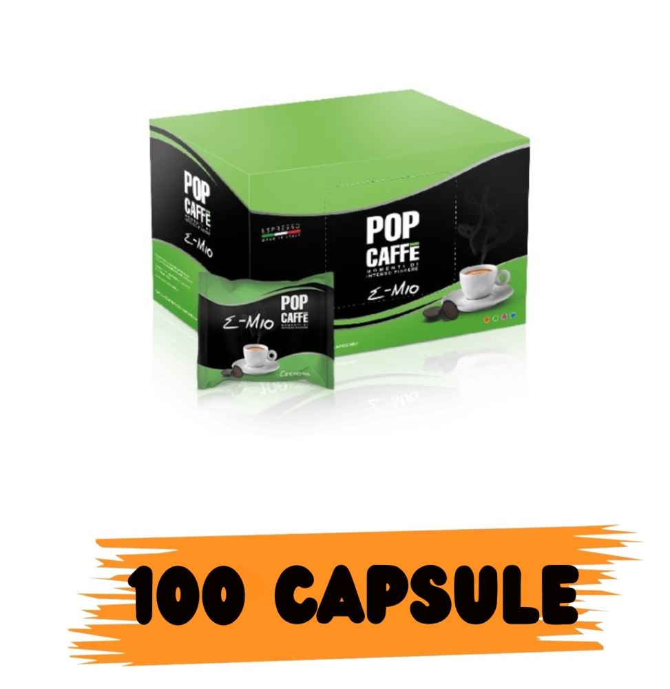 Pop Caffè E-mio Cremoso 100 Capsule Compatibili A Modo Mio