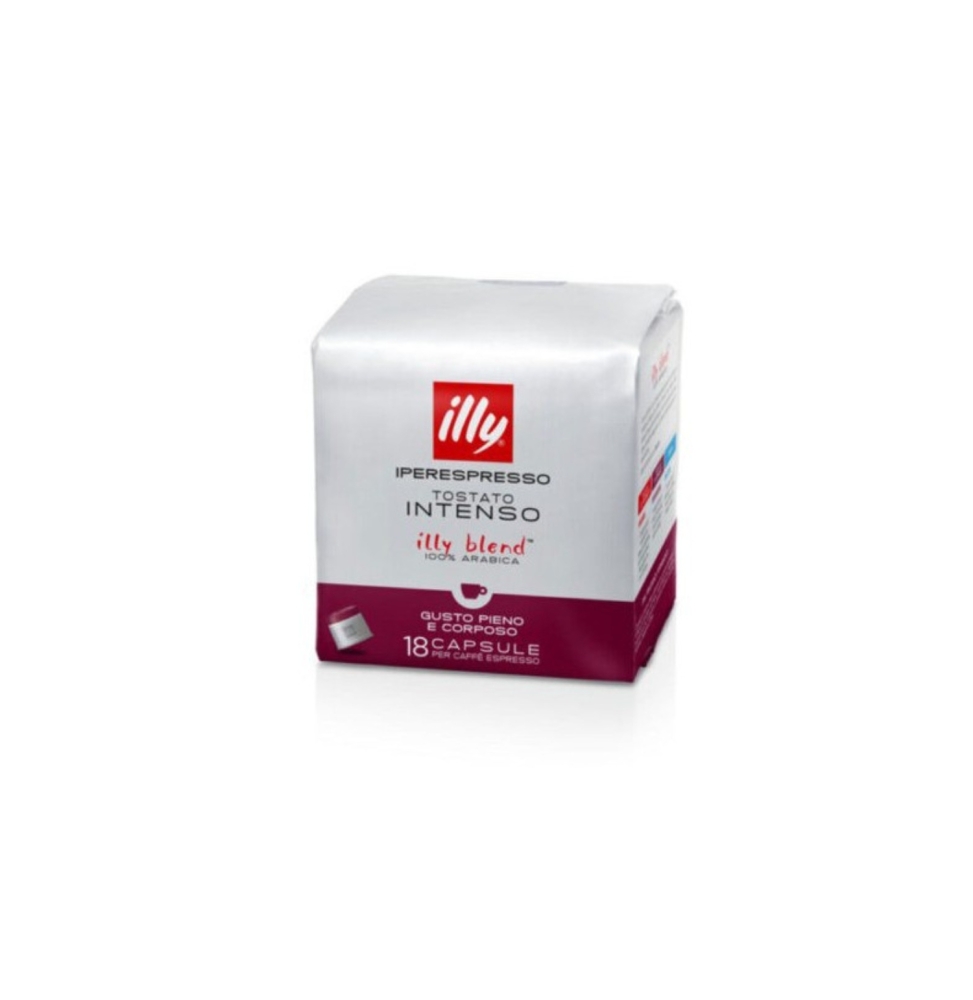 ILLY IPERESPRESSO INTENSO – Caffè in Capsule per Macchine Iperespresso 18 Capsule