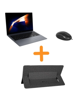 Samsung Laptop Galaxy Book 4 - 16gb RAM - 1TB SSD - Moonstone Gray + Supporto per rialzo + Mouse omega