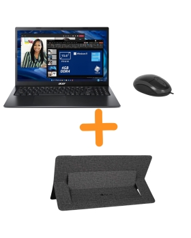 Notebook Acer EX215-32 Intel Celeron N4500 - 4GB RAM- 256GB SSD - Colore Black - Freedos + Ngs Supporto Laptop + Mouse Omega