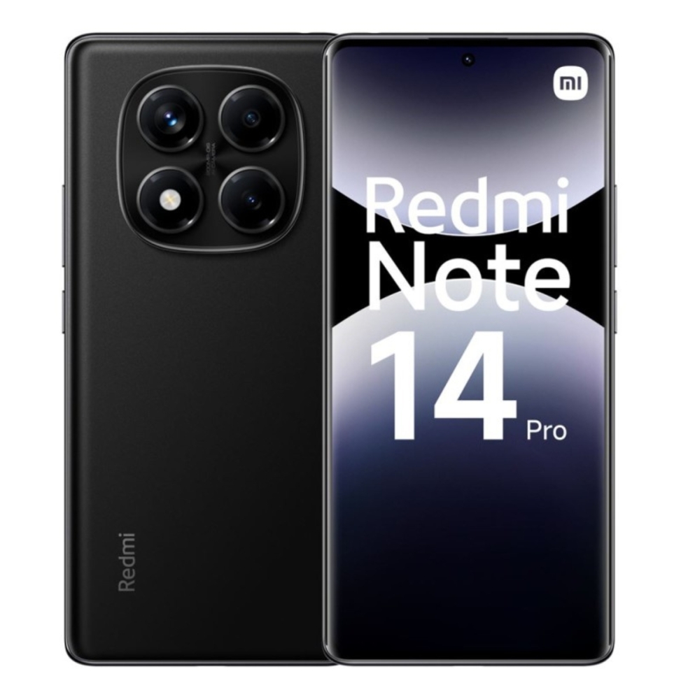XIAOMI Redmi Note 14 Pro Smartphone 6.67" 5G RAM 12GB Memoria Interna 512GB Midnight Black EU
