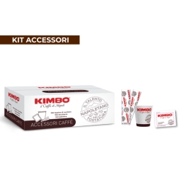 Kimbo kit accessori bicchieri/palette/bustine...