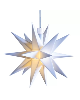 Stella Luminosa Bianca Led a 18 Punte Luce Bianca