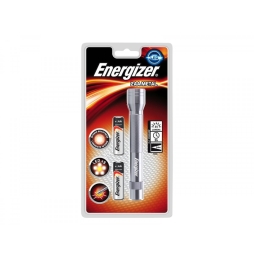 Energizer Metal Light Torcia Elettrica + 2 Batterie aa
