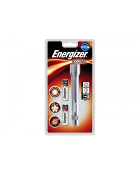 Energizer Metal Light Torcia Elettrica + 2 Batterie aa