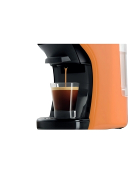 DCG ES6517 - Macchina Del Caffè Universale, serbatoio 0,6 Litri, 19 BAR, 1.450W - Arancione + Omaggio 15 Pz Cialde / Capsule
