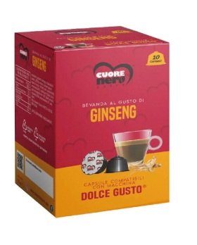 Cuore Nero Capsule Comp. Dolce Gusto Gusto Ginseng 10pz