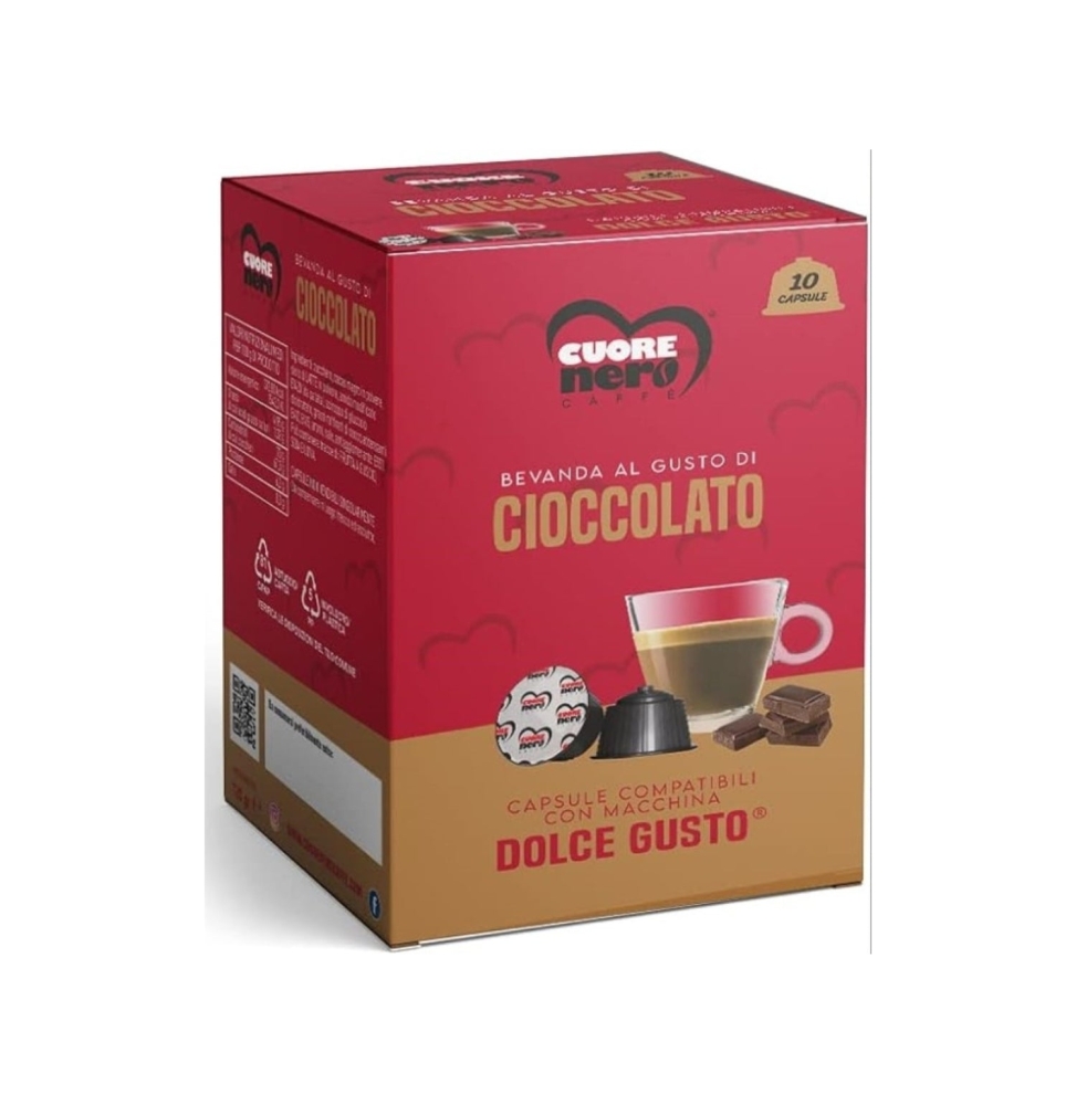 Cuore Nero Capsule Comp. Dolce Gusto Gusto Ciock 10pz
