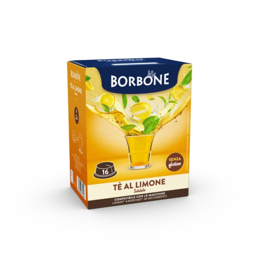 Confezione Da 16pz - Borbone Capsule Comp. A Modo Mio The Al Limone