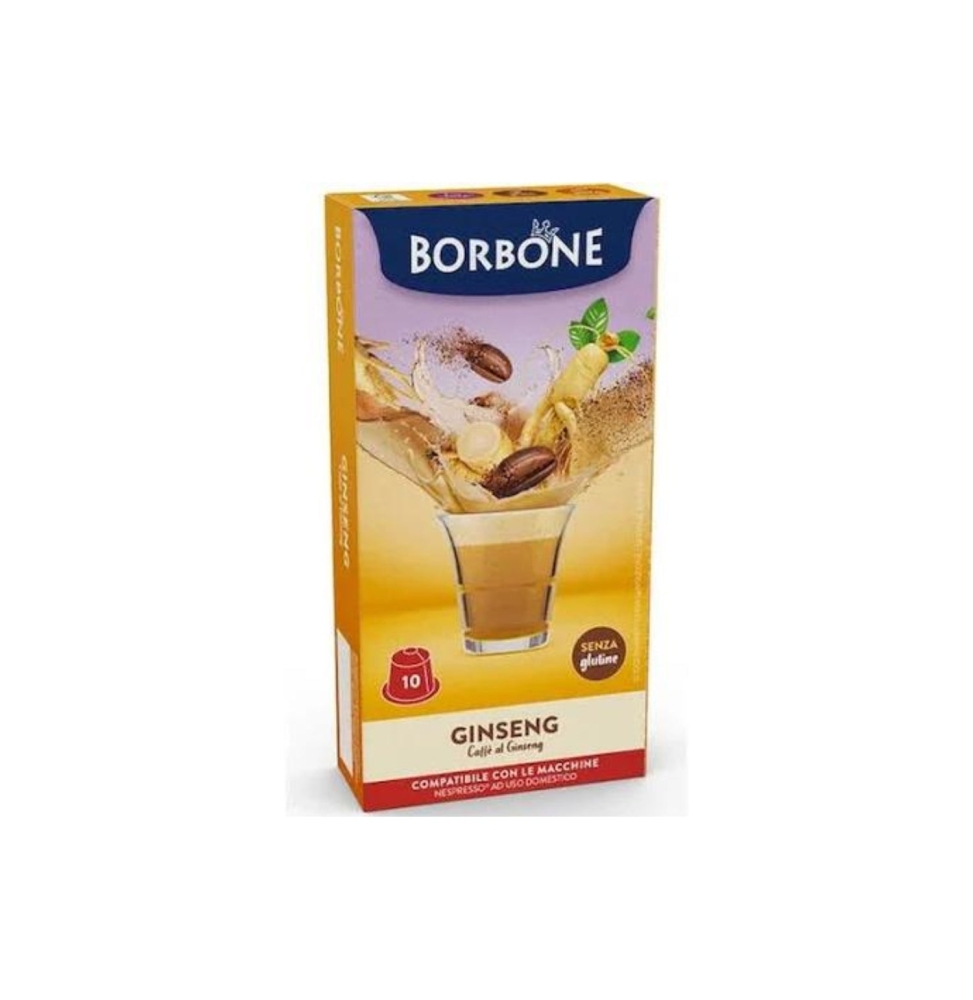 Borbone Box Capsule Comp. Nespresso Ginseng Confezione 10pz