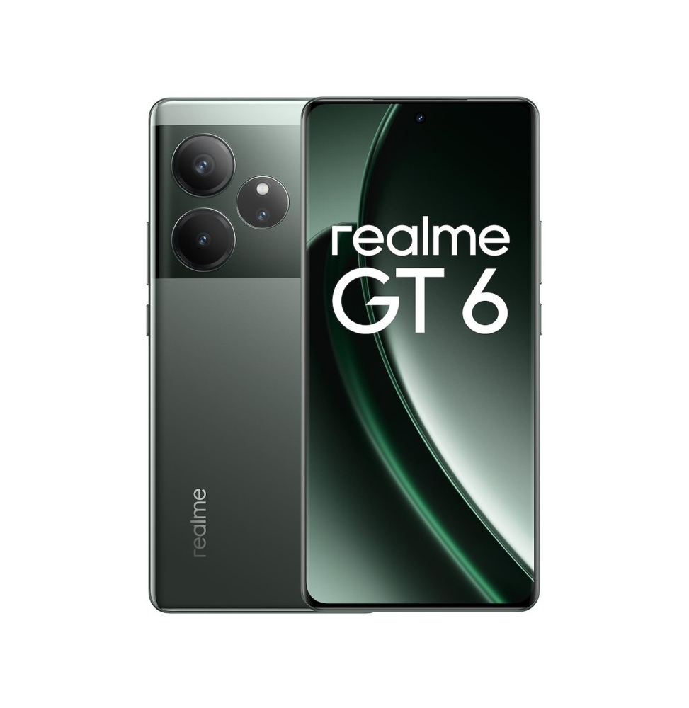 REALME GT6 5G Smartphone 6.78" RAM 8GB - Memoria Interna 256GB - Colore Razor Green - DS ITA