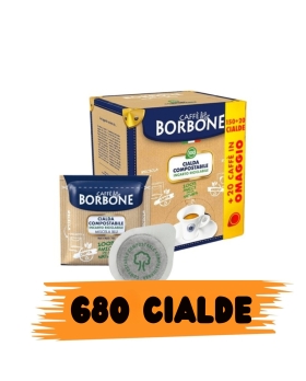 Caffè Borbone Cialda Compostabile, Miscela Blu 680 Cialde