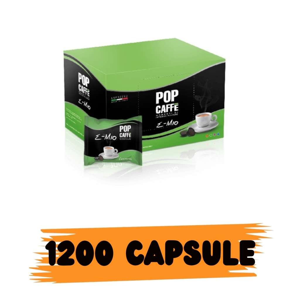 Pop Caffè E-mio Cremoso Box Capsule Comp. A Modo Mio 1200 capsule