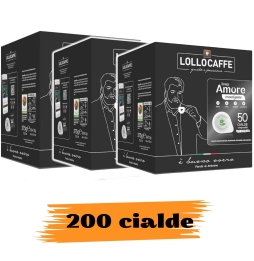 LOLLO CAFFÈ Linea Amore Gusto Travolgente 200 Cialde Miscela Nera
