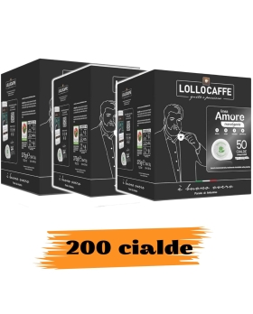 LOLLO CAFFÈ Linea Amore Gusto Travolgente 200 Cialde Miscela Nera