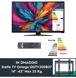 TV 32″ GR32S1470 HD Ready LED HDR10 WebOs 2.0 Central Stand+Ecoprice Staffa Tv OUTV200B27 44239 14 -42 Max 25 Kg