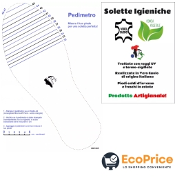 EcoPrice® Soletta In Cuoio Naturale Ecologica -...