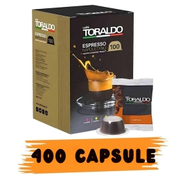 Caffè Toraldo Miscela Cremosa 400 Capsule Compatibile Bialetti