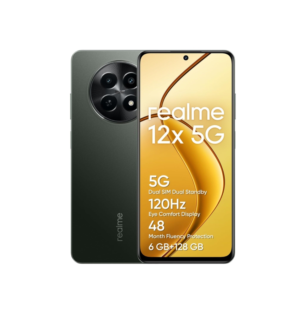 Realme 12x 6+128gb 6.67 5gglowing Black Ds Ita