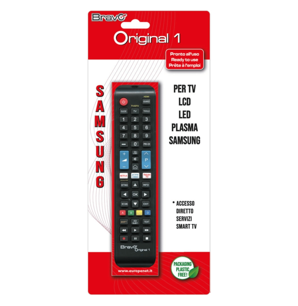 Bravo Original 1 Telecomando Compatibile TV Samsung - Nero