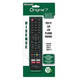 Bravo Original 7 Telecomando Compatibile TV Hisense - Nero