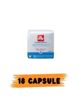 ILLY IPERESPRESSO DECAFFEINATO – Caffè Tostato in Capsule per Macchine Iperespresso - 18pz