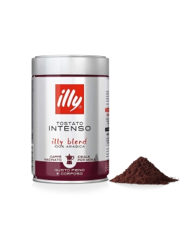 ILLY Tostato Intenso Caffè Macinato Per Moka 250gr