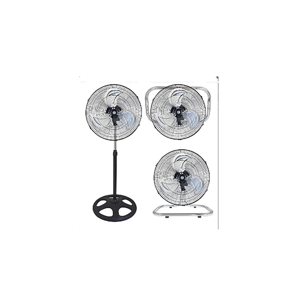 VINCO MOD.70718 Ventilatore A Pantana 90W Da Parete e Da Appoggio 3 Modalità - Oscillazione Automatica